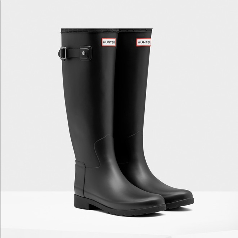 Hunter Boots Original Refined Black Strap Boot
